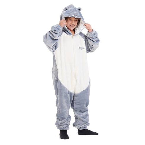 Snuggs Kids Blanket Onesie Hippo